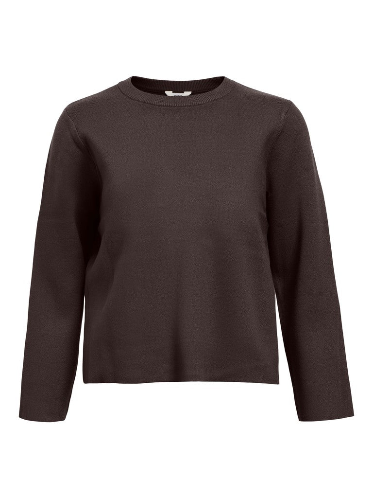 OBJECT REYNARD Pullover O-Neck Seal Brun