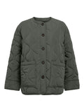OBJECT ALLIE Jakke Langærmet Quilted Kambaba Army Grøn