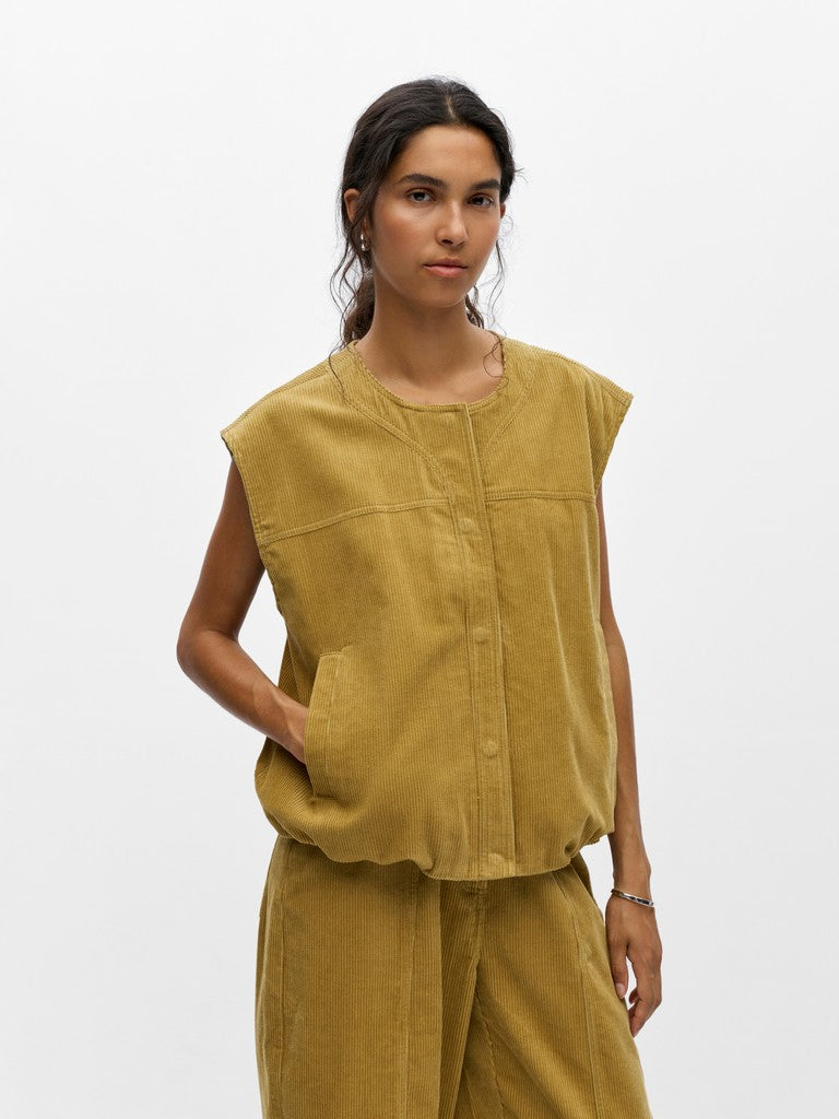 OBJECT PELLA Vest Fennel Seed Gulbrun