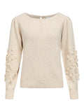OBJECT JUCCA Strik Pullover Birch Melange