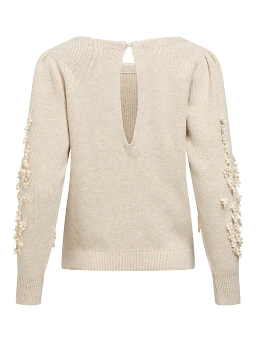 OBJECT JUCCA Strik Pullover Birch Melange