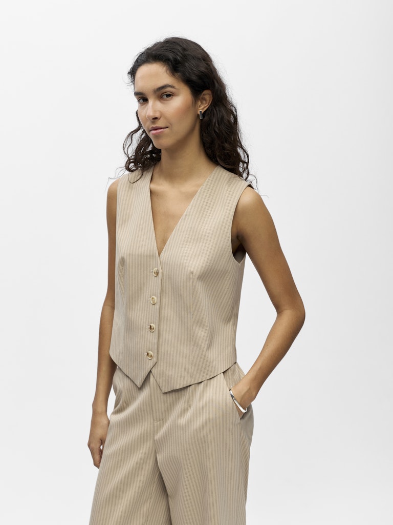 OBJECT LISA Vest Kort Humus Seal Brun