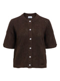 OBJECT ARONA Strik Cardigan 2/4 Seal Brun