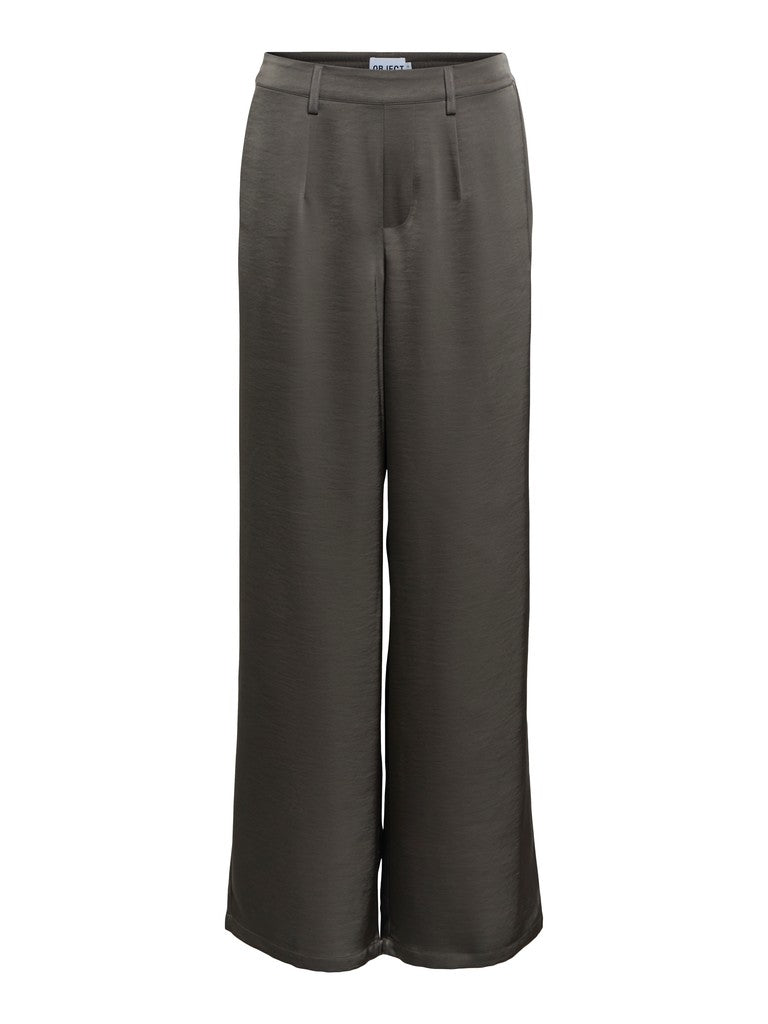 OBJECT CHILLI LISA Buks Midwaist Gunmetal Grå