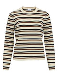 OBJECT ESTER Strik Pullover Birch Sort