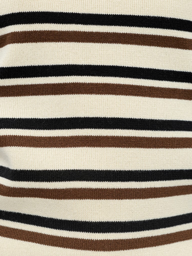 OBJECT ESTER Strik Pullover Birch Sort