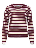 OBJECT ESTER Strik Pullover Windsor Wine Roseate Rød