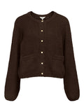 OBJECT SAGGIA Cardigan Strik Melange Brun
