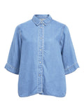 OBJECT FRAME 2/4 Top Denim Lys Blå