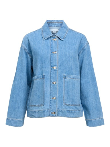 OBJECT OBROSIE Denim Jakke Lys Blå