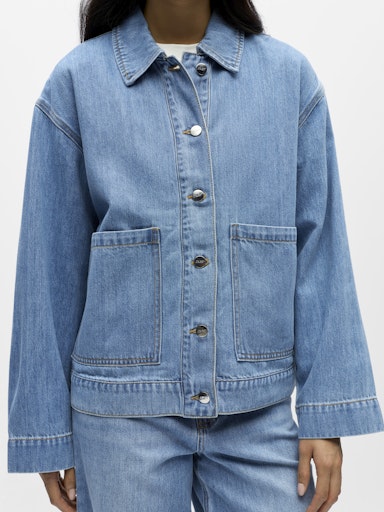 OBJECT OBROSIE Denim Jakke Lys Blå