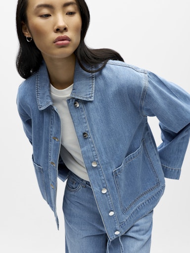 OBJECT OBROSIE Denim Jakke Lys Blå