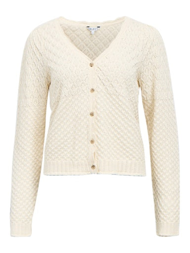 OBJECT OBJNOA L/S V Neck Strik Cardigan Birch
