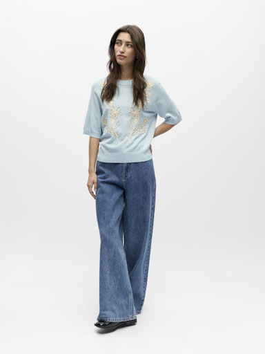 OBJECT LANLEY RUBIN Pullover Kortærmet Winter Sky Blå