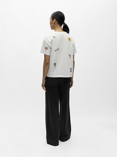 OBJECT LUNAI T-shirt Kortærmet Cloud Dancer Hvid