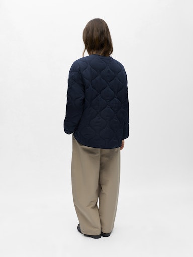 OBJECT ALLIE Jakke Langærmet Quilted Sky Captain Blå