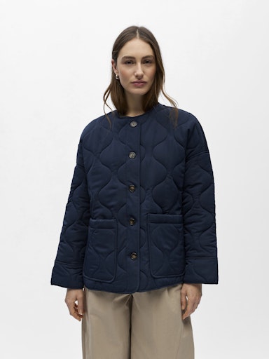 OBJECT ALLIE Jakke Langærmet Quilted Sky Captain Blå