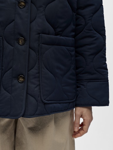 OBJECT ALLIE Jakke Langærmet Quilted Sky Captain Blå