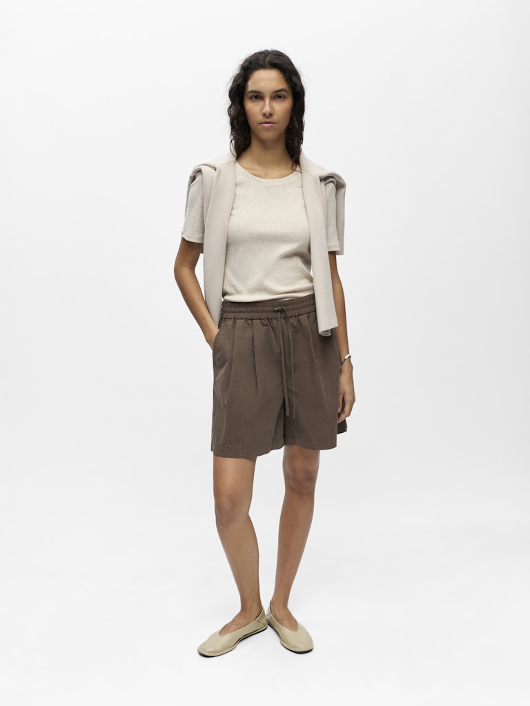 OBJECT Berta MW Shorts Seal Brun