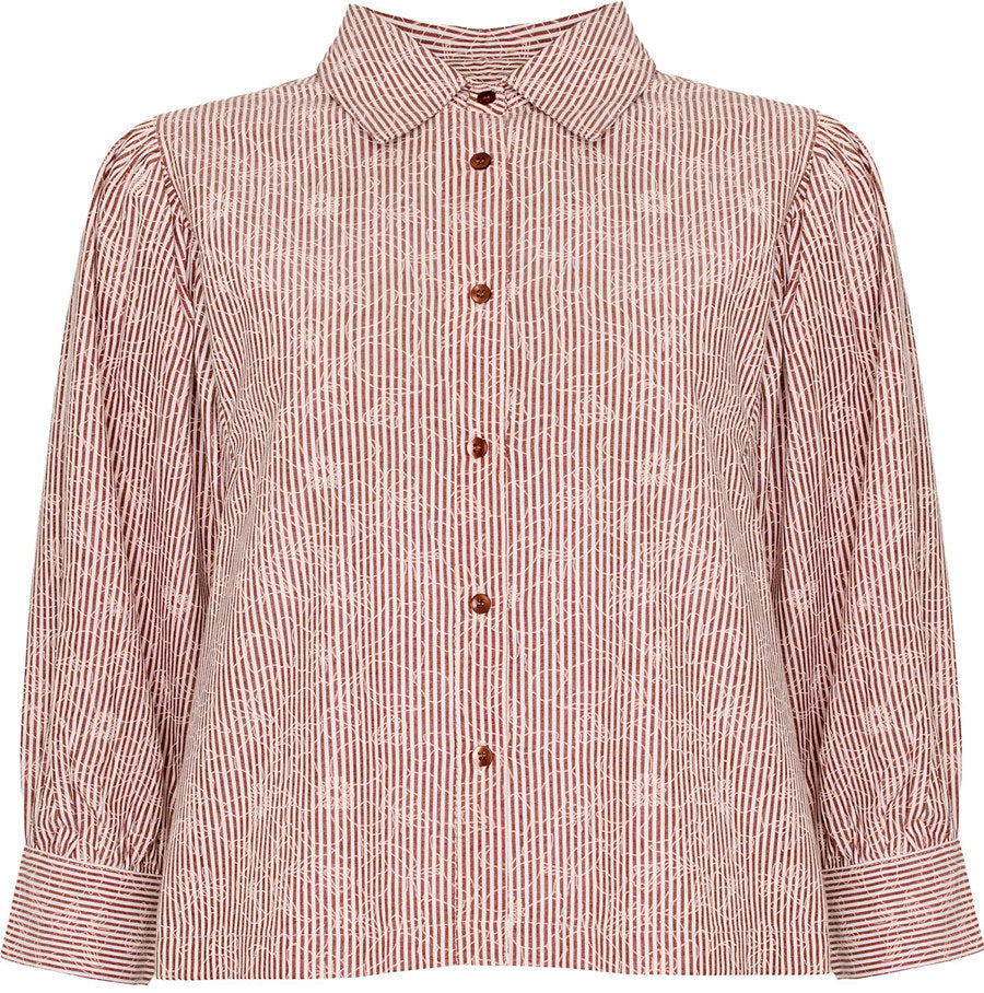 Ofelia Olivia Skjorte Bordeaux