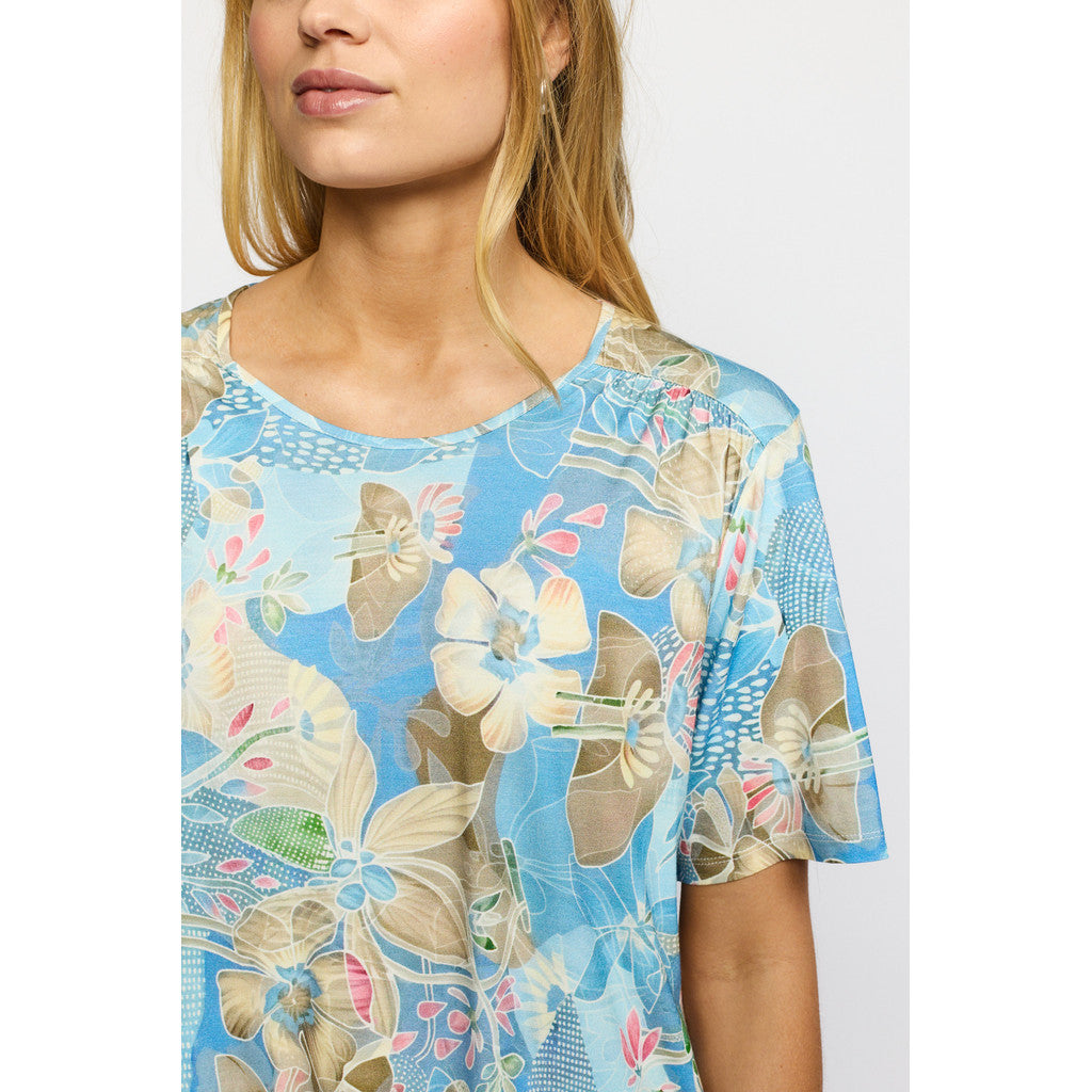 2 Biz Otine Bluse Blå Mix