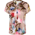 PBO Blaine Top Blomstret Multi Color Rød