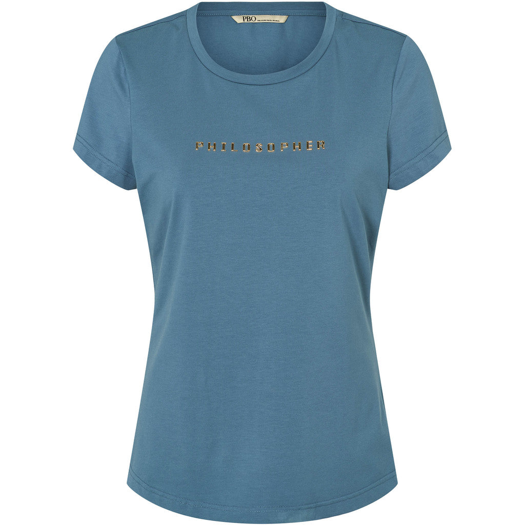 PBO Philosopher T-shirt Stone Blå