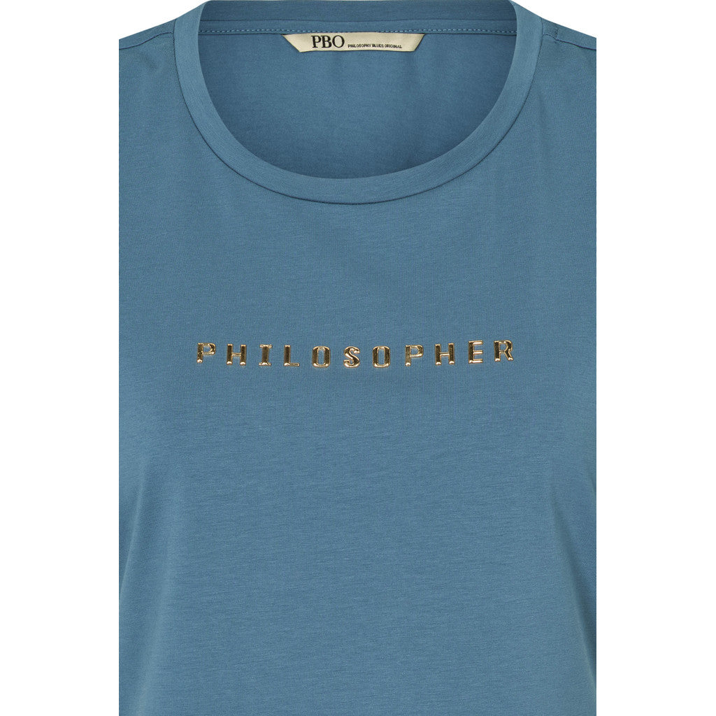 PBO Philosopher T-shirt Stone Blå