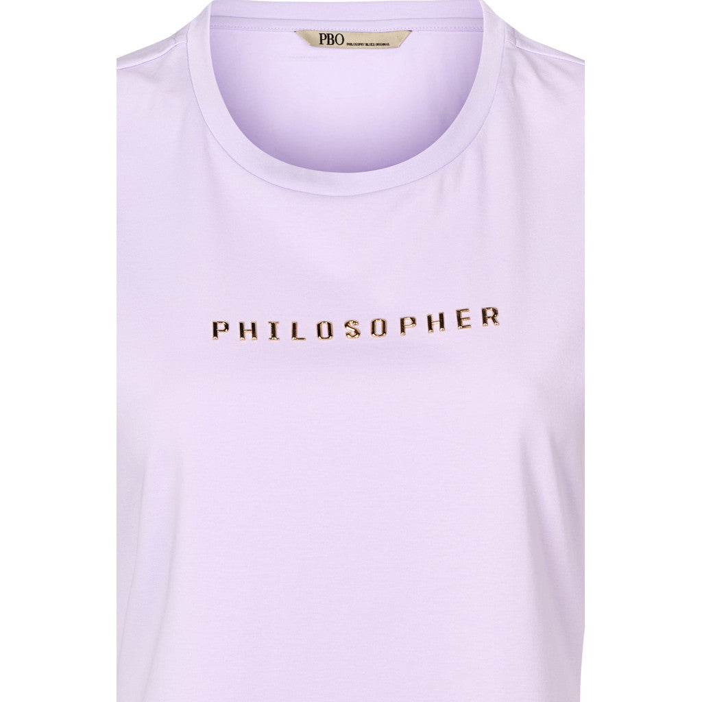 PBO Philosopher T-shirt Kortærmet Pastel Lilla