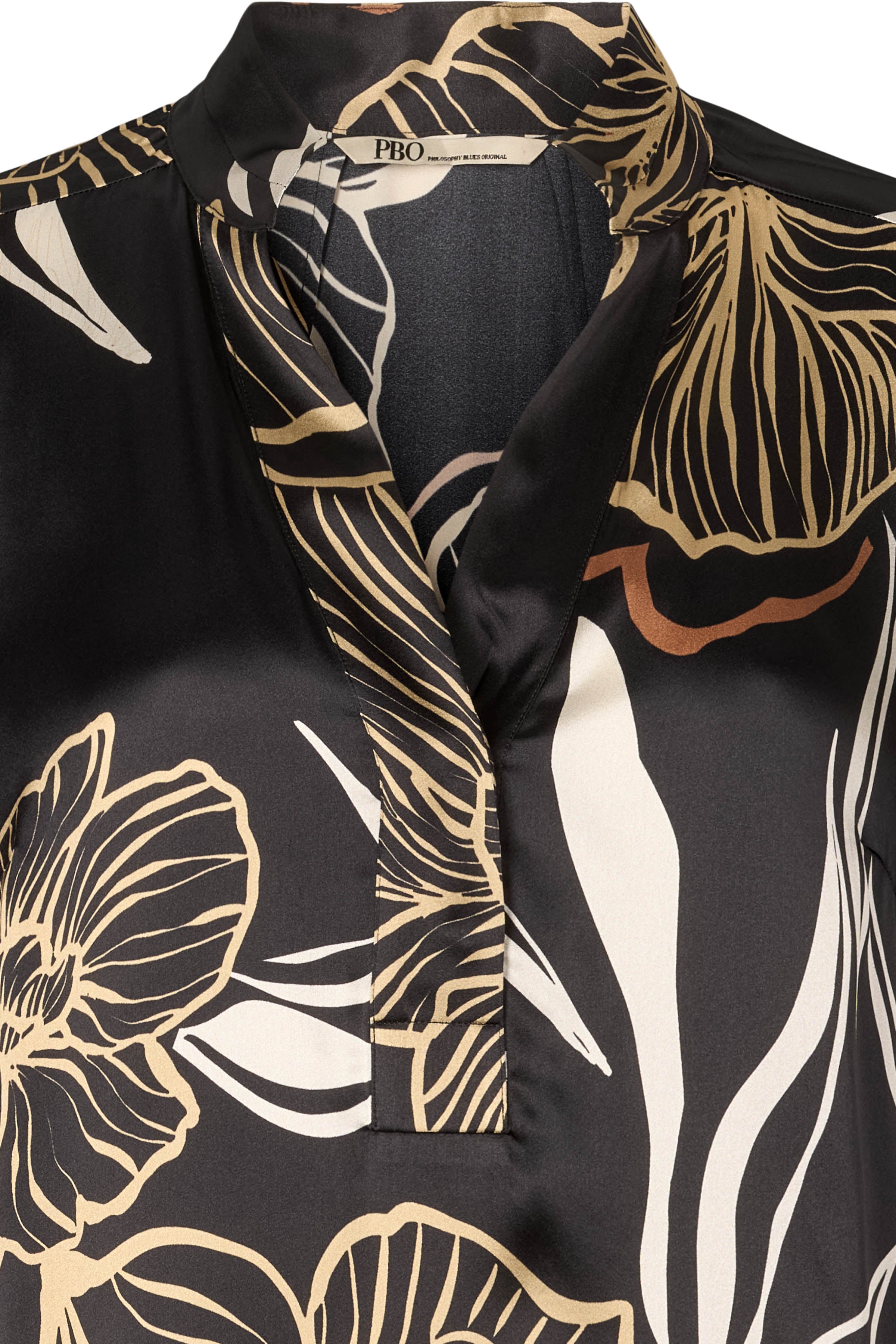 PBO Simbia Silke Kjole Print Sort