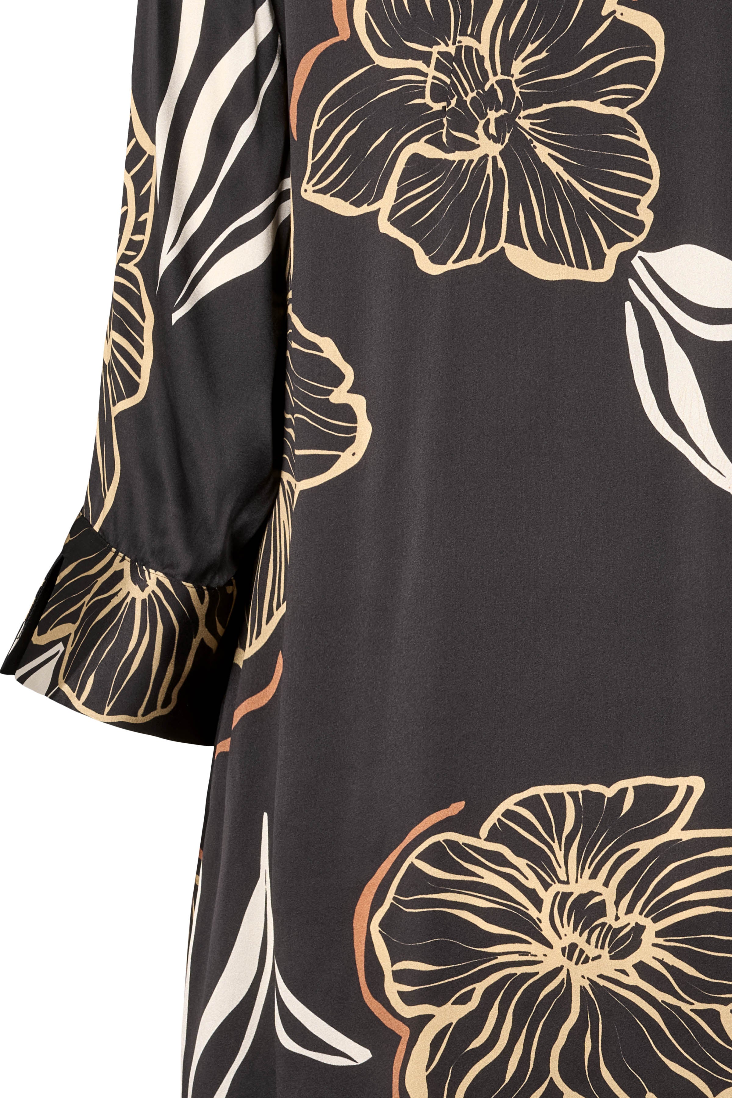 PBO Simbia Silke Kjole Print Sort