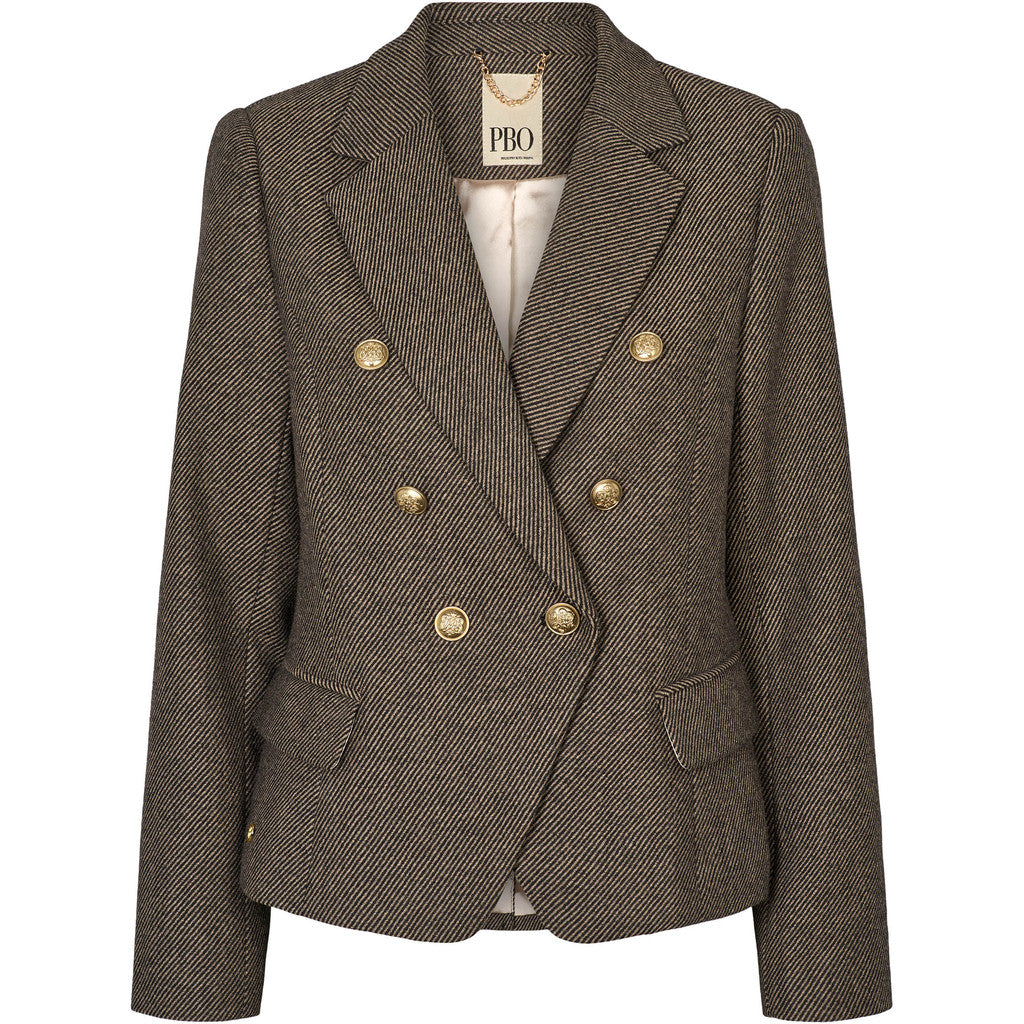 PBO Crombie Blazer Sort Beige