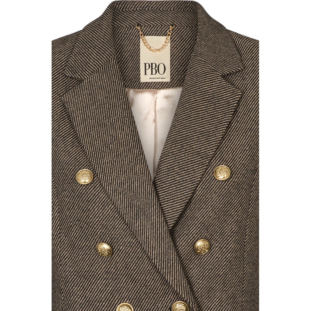 PBO Crombie Blazer Sort Beige