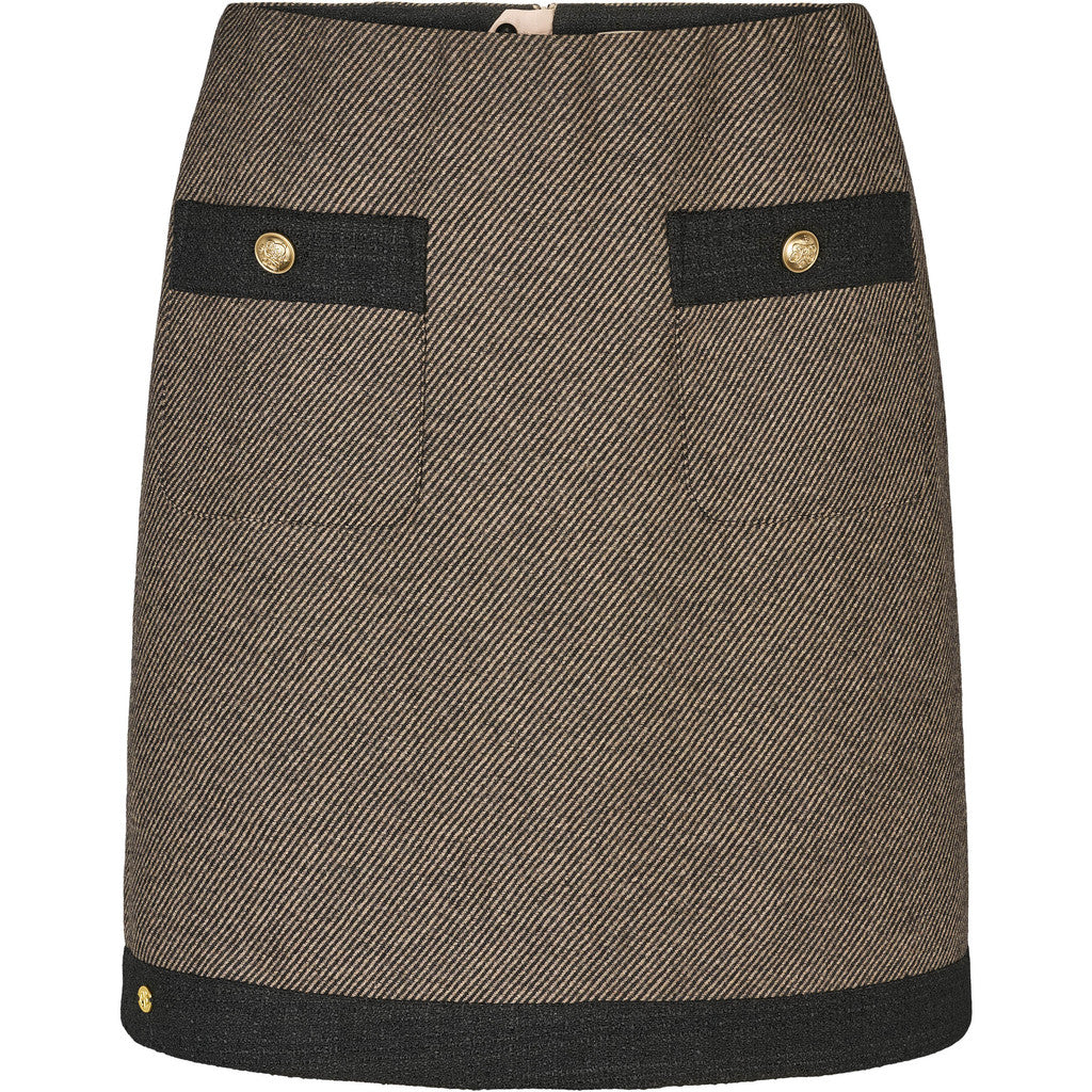 PBO Marmonti Nederdel Sort Beige
