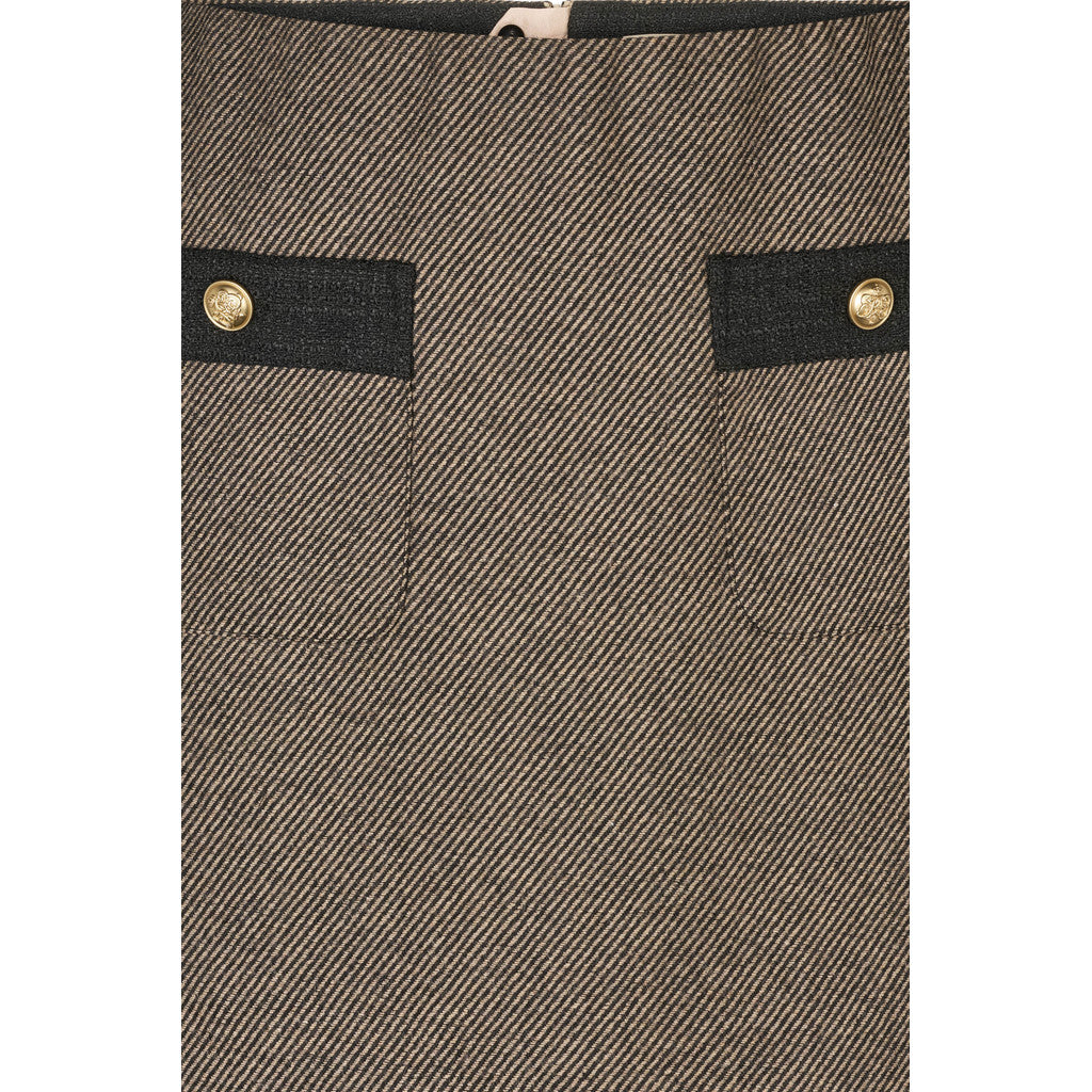 PBO Marmonti Nederdel Sort Beige