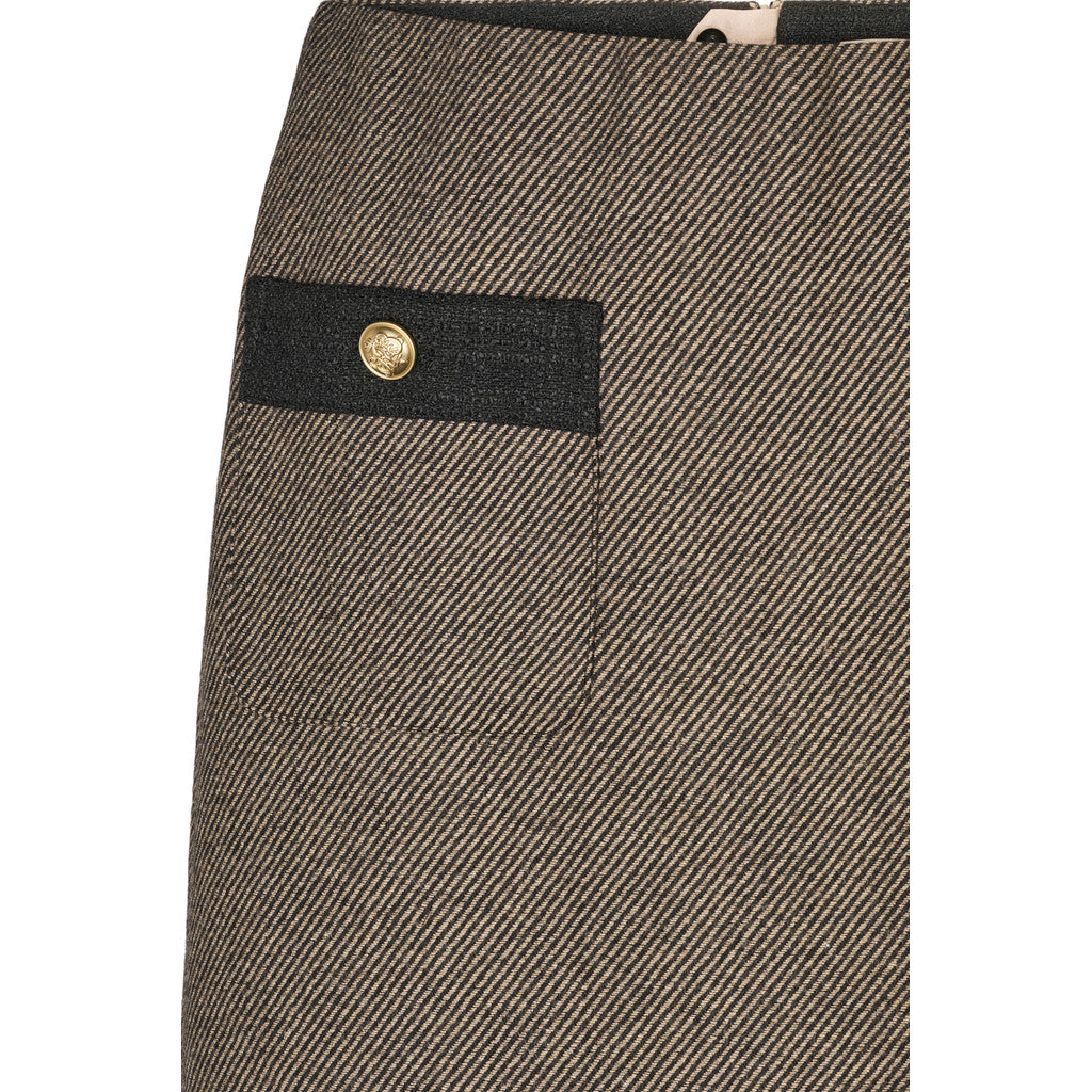 PBO Marmonti Nederdel Sort Beige