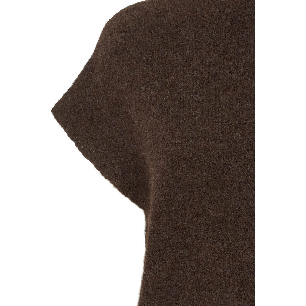 PBO Vallio Strik Vest Chocolate Brun