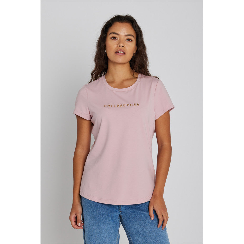 PBO Philosopher T-shirt Kortærmet Dusty Rosa
