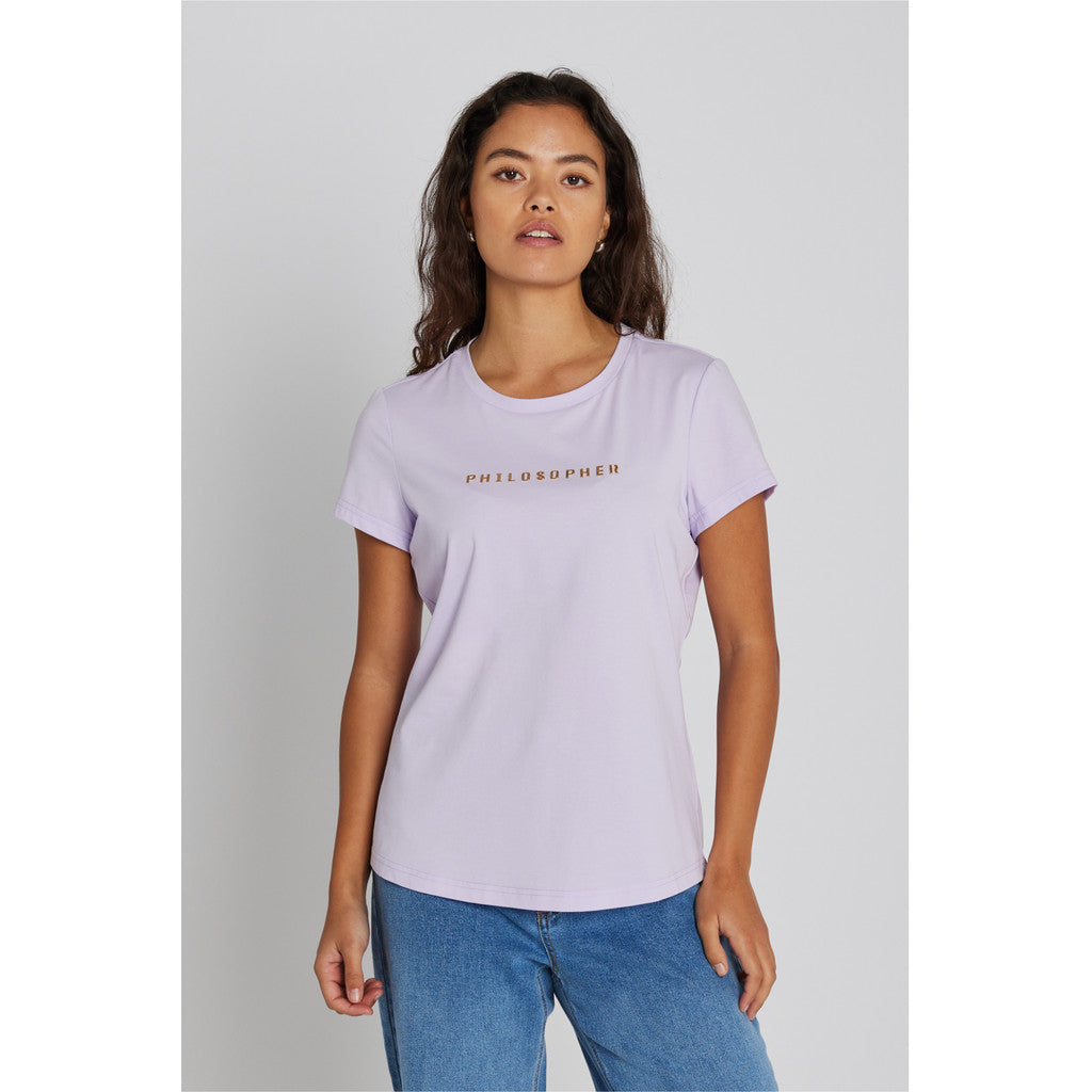 PBO Philosopher T-shirt Kortærmet Pastel Lilla