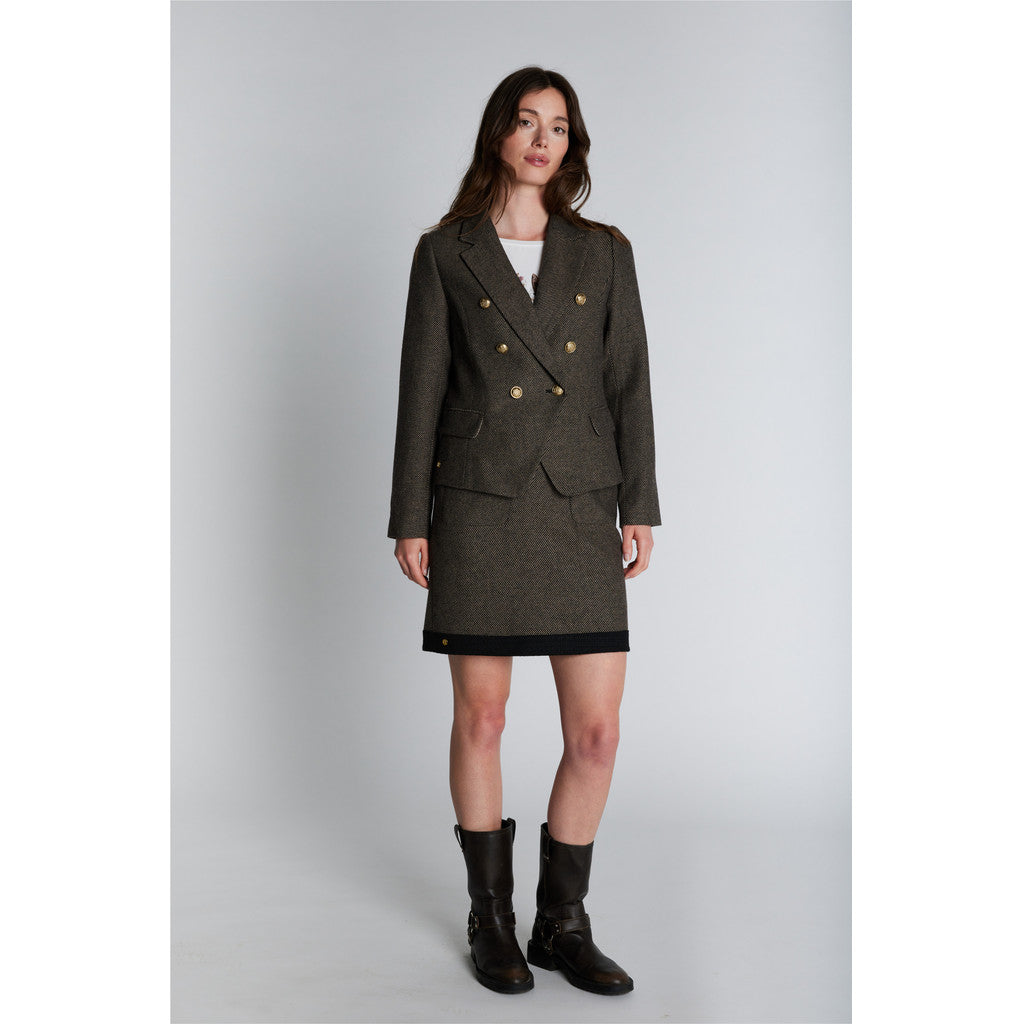 PBO Crombie Blazer Sort Beige