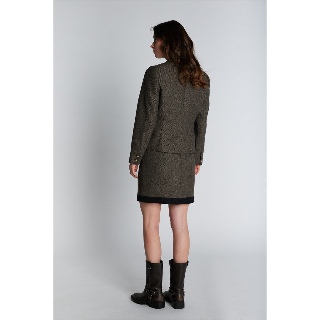 PBO Marmonti Nederdel Sort Beige