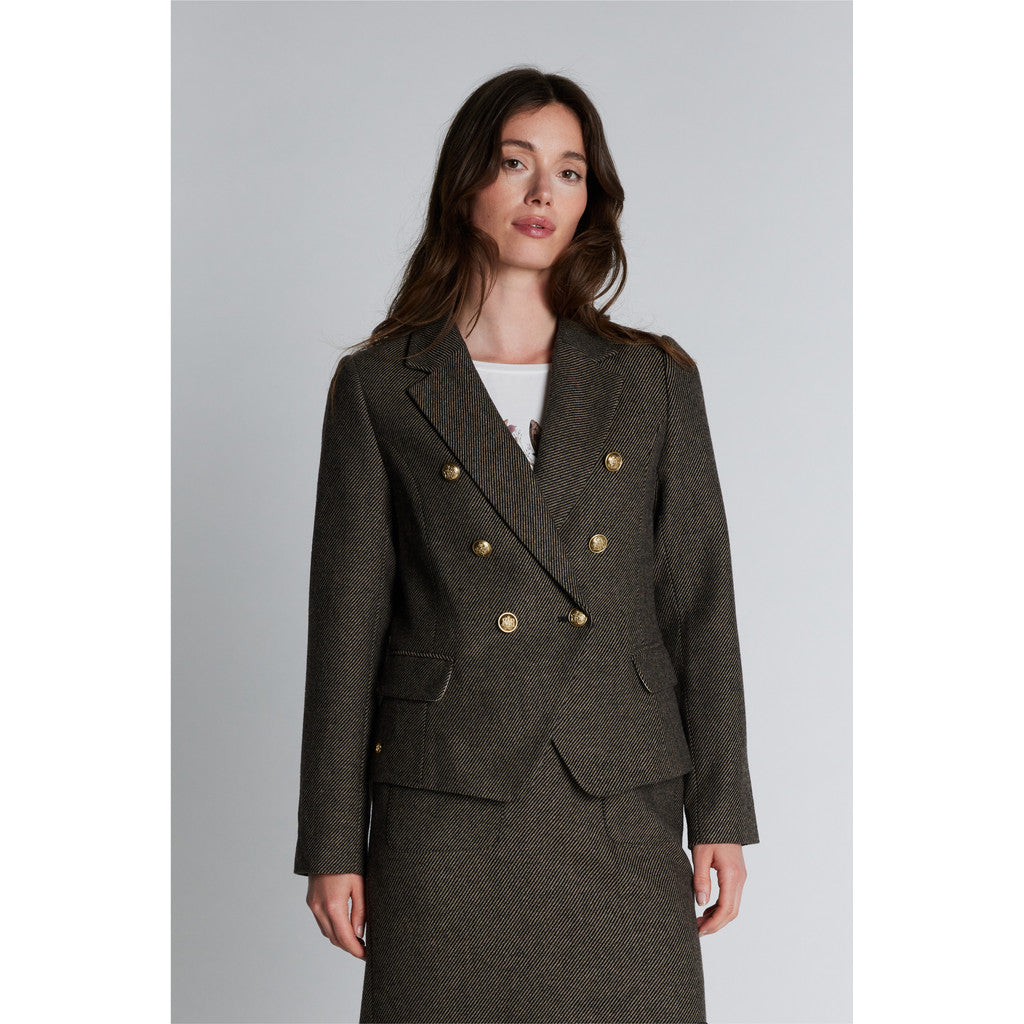 PBO Crombie Blazer Sort Beige