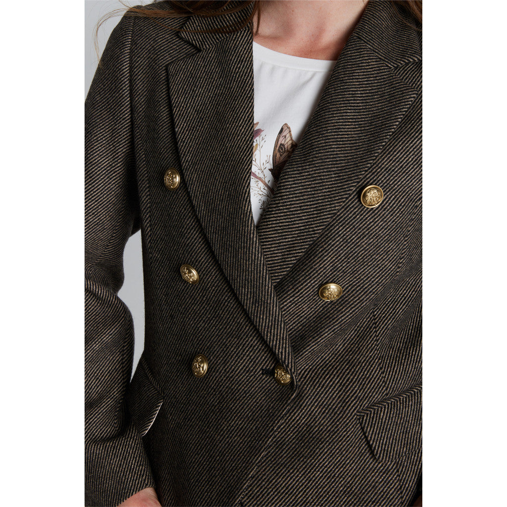 PBO Crombie Blazer Sort Beige