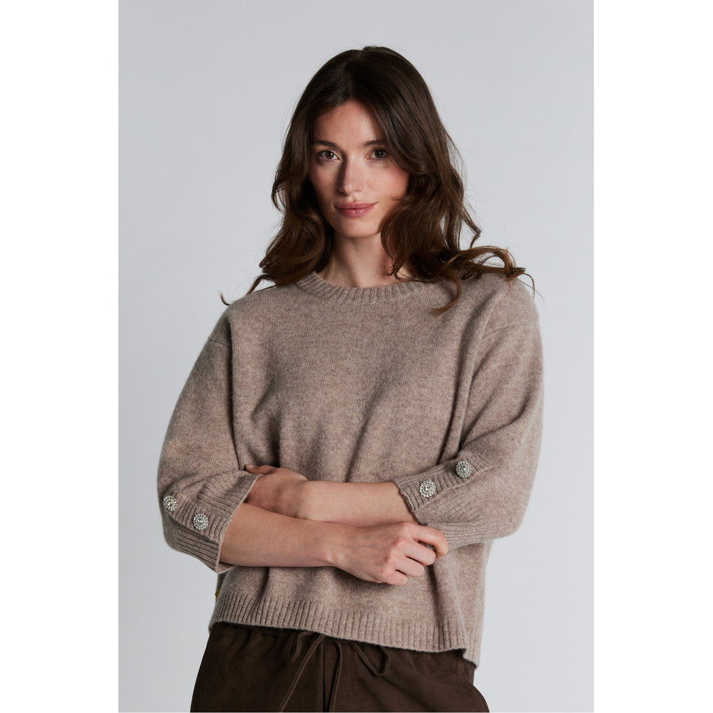 PBO Joba Strik Sweater Sandstone Sand
