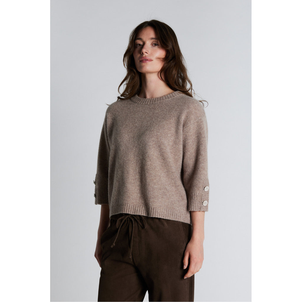 PBO Joba Strik Sweater Sandstone Sand