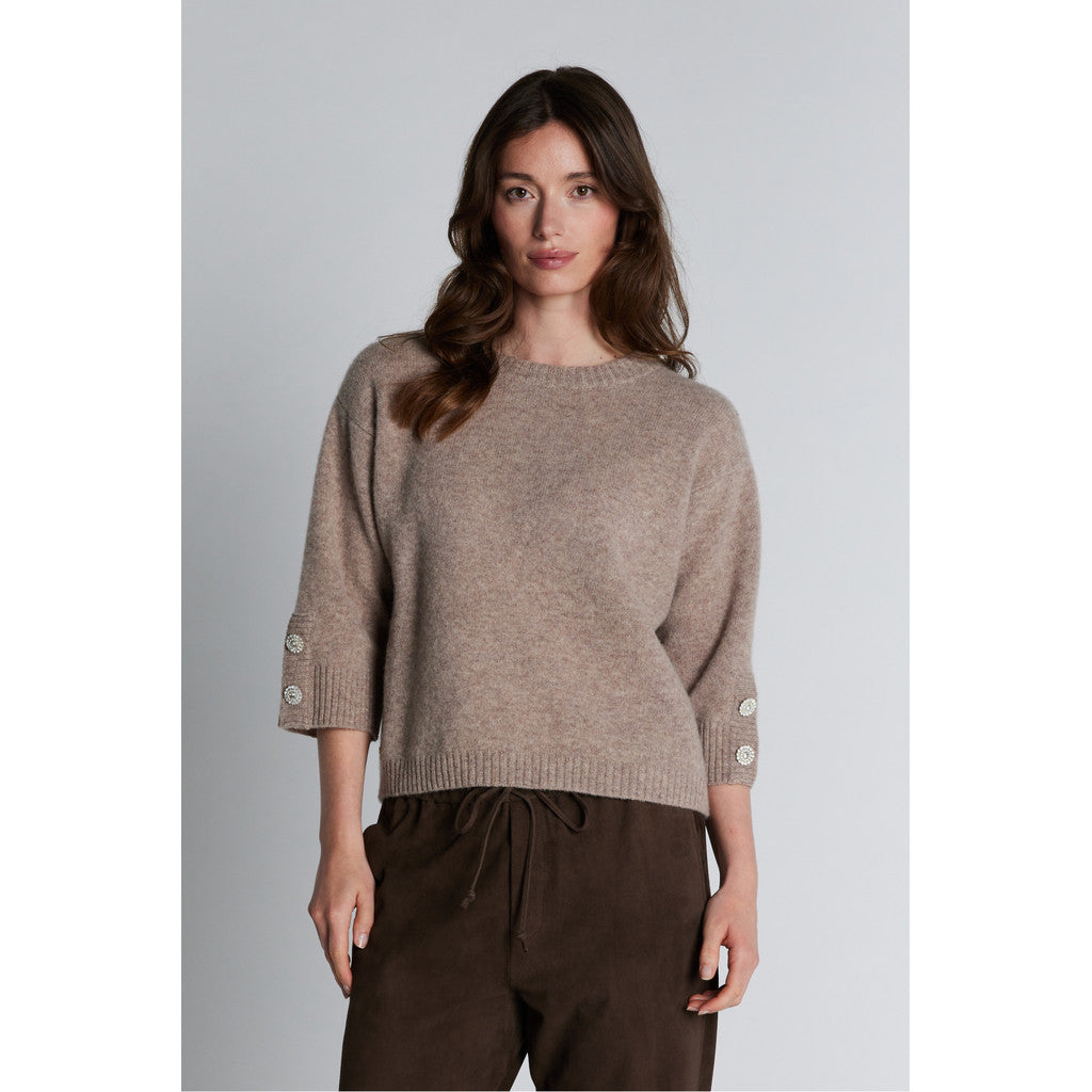 PBO Joba Strik Sweater Sandstone Sand