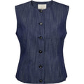 Pieszak Aika Vest Peplum Top Wash Solaris Rinse Denim Blå