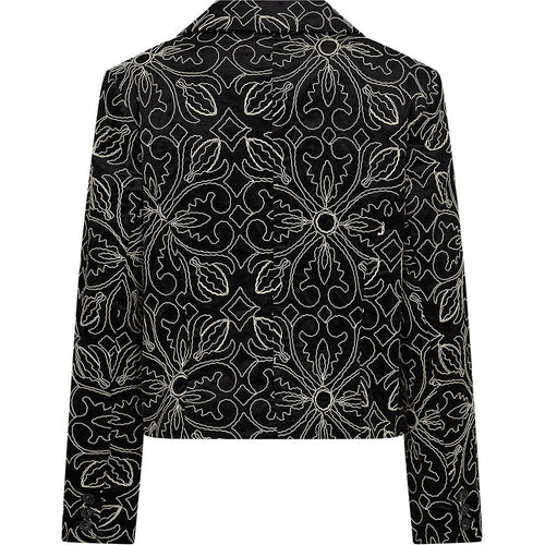 Pieszak Arial Kort Blazer Broderi Sort