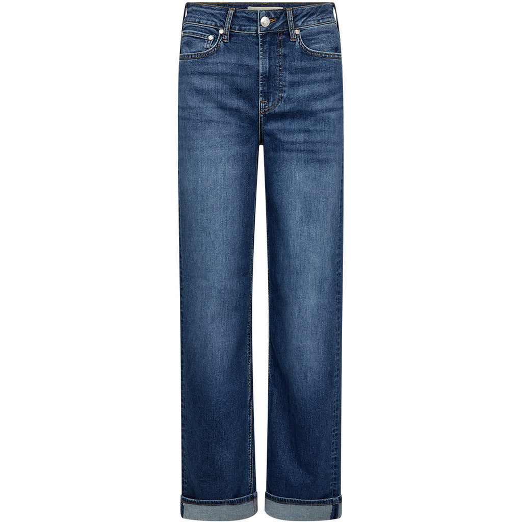 Pieszak Birkin Turn Up Wash New Delhi Jeans Denim Blå