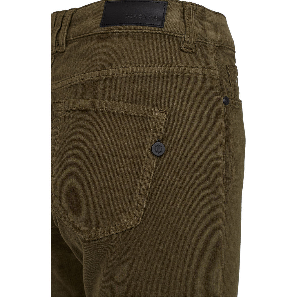 Pieszak PD Jelena Jeans Baby Cord Dark Olive Grøn